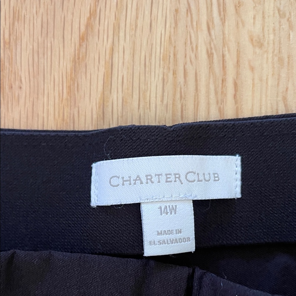 Charter Club Black Capris - Picture 2 of 4